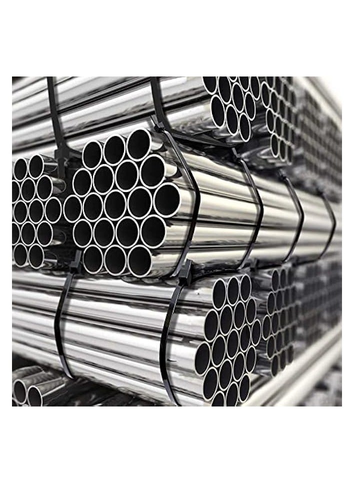 بروماس ربطات عنق بسحاب كبيرة جدًا، ثابتة، 40 بوصة 20 حزمة مع 200 رطل من روابط الكابلات الطويلة بقوة الشد، ربطات عنق بلاستيكية كبيرة شديدة التحمل للاستخدام الخارجي باللون الأسود (40 بوصة أسود) - Image 3