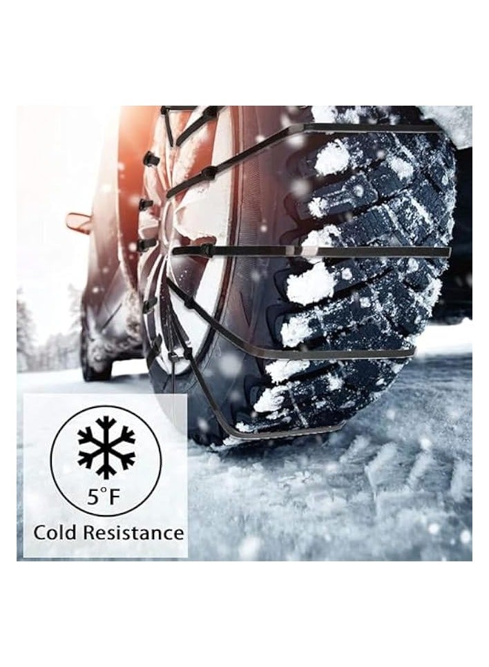 بروماس ربطات عنق بسحاب كبيرة جدًا، ثابتة، 40 بوصة 20 حزمة مع 200 رطل من روابط الكابلات الطويلة بقوة الشد، ربطات عنق بلاستيكية كبيرة شديدة التحمل للاستخدام الخارجي باللون الأسود (40 بوصة أسود) - Image 5