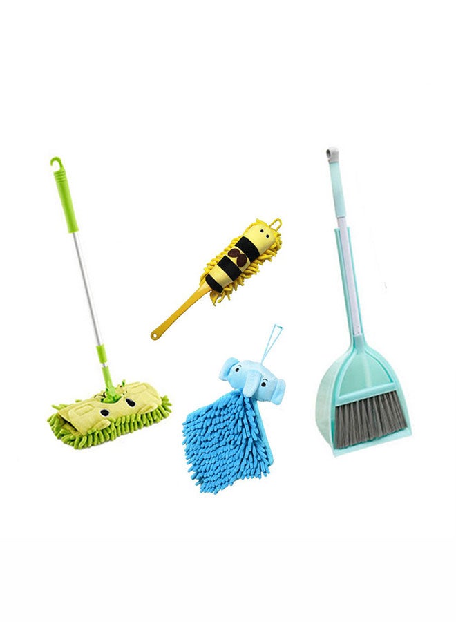 Xifando Kid's Housekeeping Cleaning Tools Set-Kids Cleaning Set 5 Piece -Pretend Play Home Cleaning Kit, Include Mop,Broom,Dust-pan,Duster Brush,Towel - Image 1