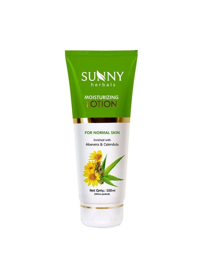Sunny Moisturizing Lotion With Aloevera & Calendula Extracts ; Makes Skin Velvety And Radiant Soft ; Fights Against Pigmentation & Other Aging Sign ; Sun Burn Protection ; For All Skin Types 100Ml  - Image 2