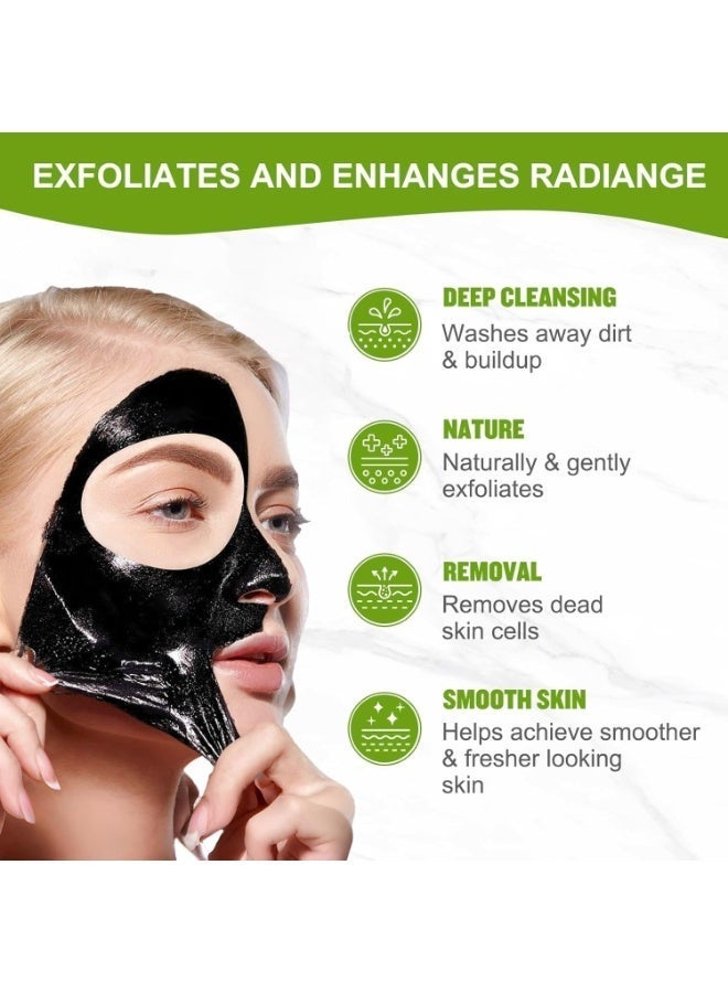 MEJISOO Blackhead Remover Mask, Charcoal Peel Off Face Mask | Charcoal Face Mask for Deep Cleansing Dirts, Pores, Acne, Skin Oil And Blackheads | Suitable for All Skin Types for Boys and Girls (2.8 Fl OZ) - Image 4