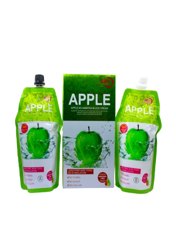 Apple Apple Hair Color Cream 96, Clear Water Type, Ammonia-Free, 500ml+500ml - Image 2