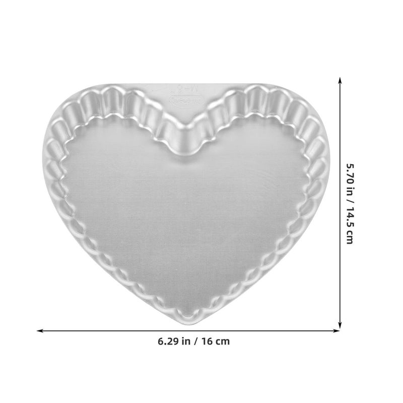 Supvox 6 Inch Heart Cake Pan Nonstick Metal Baking Mold For Oven - Image 3