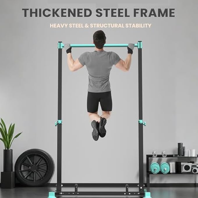rayihni Multifunctional Pull Up Bar Chin Up Bar Dip Station For Home Gym Strength Training Adjustable Pullup Fitness Equipment Exercise Rack - Image 3