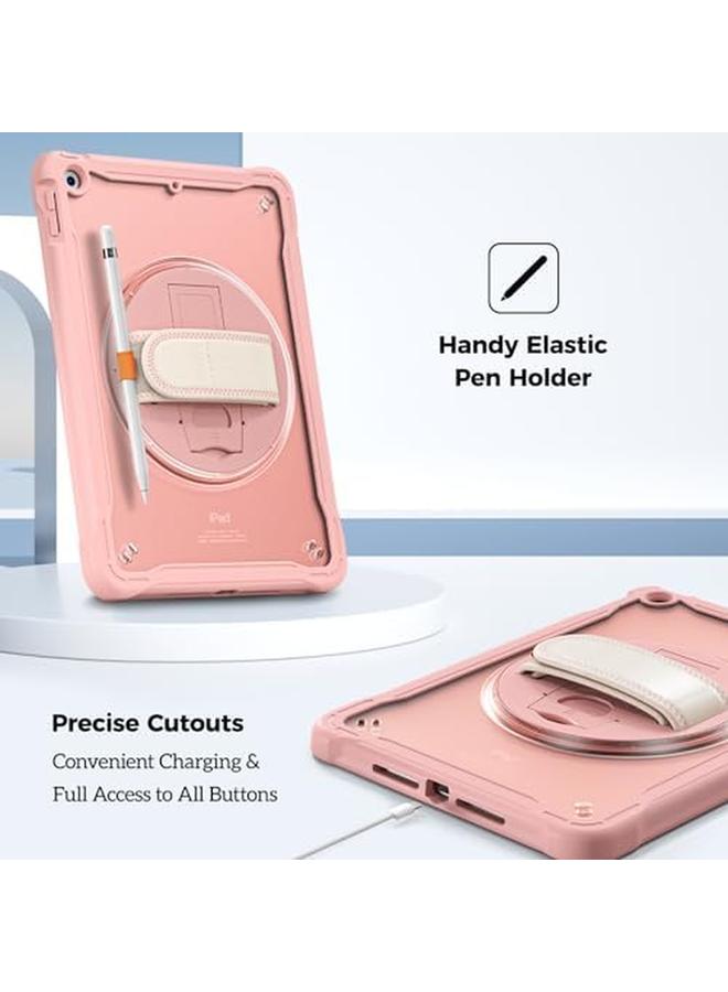 Procases Compatible For iPad 10.2 Case iPad 9Th 8Th 7Th Generation 2021 2020 2019 Case Heavy Duty Shockproof Rugged Case 360 Degree Rotatable Kickstand Protective Cover Case –Pink - Image 3