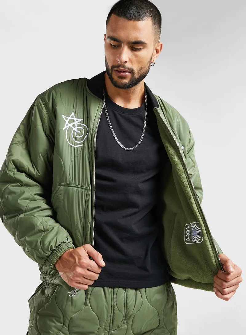 OBEY Baseline Quilted Reversible Jacket