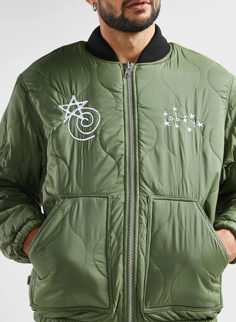 OBEY Baseline Quilted Reversible Jacket