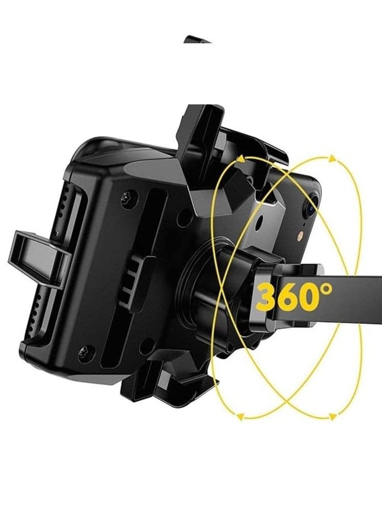 AS SEEN ON TV - Car Phone Holder 3in1 for Dashboard/Vent/Windshield with 360° Rotation, Arms& Hight adjustable Stable Car Phone holder - Image 1