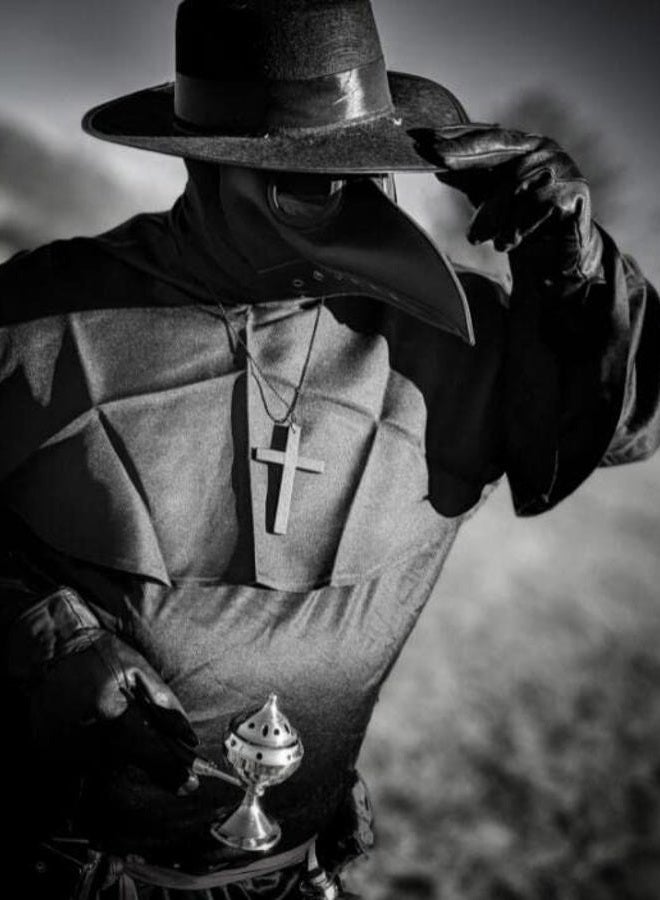 Raxwalker Plague Doctor Bird Mask Long Nose Beak Cosplay Steampunk Halloween Costume Props - Image 3