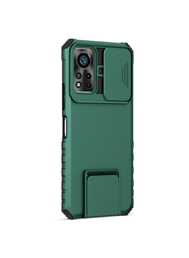 اس-توب جراب لهاتف Infinix Hot 11S NFC مجسم مزود بحامل كاميرا منزلق - Image 2