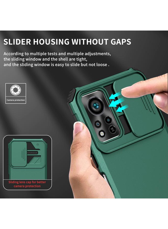 اس-توب جراب لهاتف Infinix Hot 11S NFC مجسم مزود بحامل كاميرا منزلق - Image 5