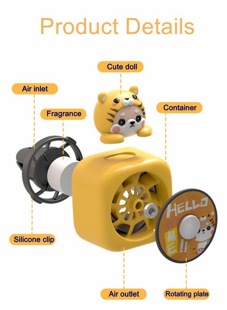 كابتن تيك Cute Shiba Inu Car Air Freshener Vent Clip - Cartoon Interior Decor & Scents Diffuser for Automotive Decoration - Stylish Perfume Accessory for Your Vehicle - Image 4