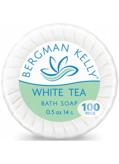 BERGMAN KELLY Hotel Soap Bars (White Tea, 0.5 oz, 100 PK), Travel Size Luxury Bulk Amenities Bar Soap, Mini Individually Wrapped Round Soap, Small Toiletries for Airbnb, Motel, Guest Bathroom - pzsku/Z5C544FFD1EED14E30679Z/45/_/1728309169/1730260f-c1c6-46a8-a9a3-61255a884975