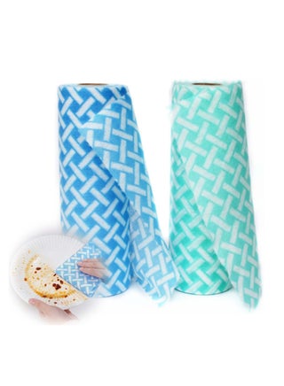 Disposable Cleaning Towels Cleaning Wipe Dish Cloths Reusable Towels Handy Cleaning Wipes Quick-Dry Multiuse Kitchen Dish Cloth Cleaning Wipe Towels 50 Count/Roll1 Roll Green+1 Roll Blue - pzsku/Z5C5450C18C8CFD985EDFZ/45/_/1723107364/f60cd363-3f42-4ff3-a11a-abd3f794cd20