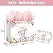 Laidans 13 Large Baby Shower Birthday Gift Bag for Girl with Tissue Papers and Card Pink Floral Elephant Design with Handles Large Pink - Image 4