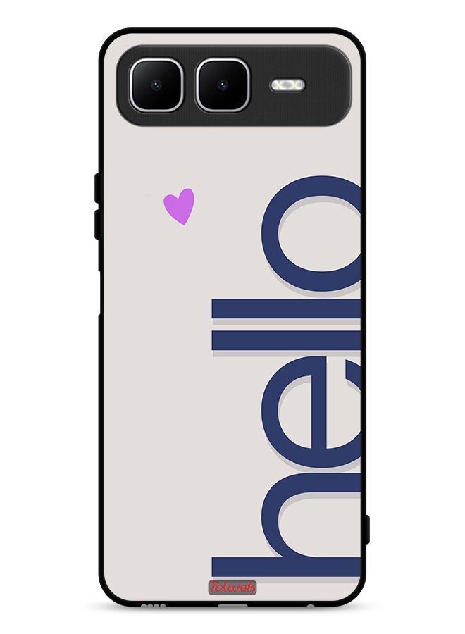 Tolwak Infinix Smart 10 Plus Protective Case Cover Hello