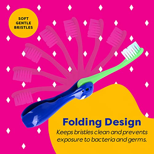 Lingito Kids Toothbrush Suction Cup with Covers, Toddler Toothbrush Soft Bristles, Child Toothbrush Suction Cups For Easy Access, Toddler Toothbrushes Handles Perfect For Tiny Hands of Boys and Girls (6 Pack) - Image 2