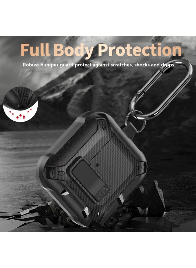 ANYOGRO Airpods 4 Case Cover with Cleaning Kit, PC Material with Secure Lock Rugged Cover for Airpods 4th Generation 2024 Case Front LED Visible - Image 3