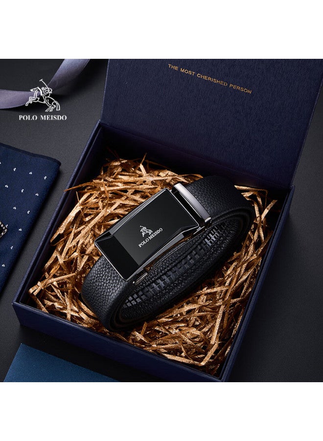 Polomeisdo Paul Meisite Men's Leather Belt With Automatic Buckle, Gift Box, Self-operated, Qixi Valentine's Day Gift For Boyfriend Or Husband - Image 3