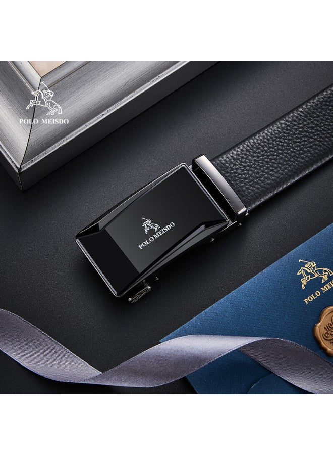Polomeisdo Paul Meisite Men's Leather Belt With Automatic Buckle, Gift Box, Self-operated, Qixi Valentine's Day Gift For Boyfriend Or Husband - Image 1