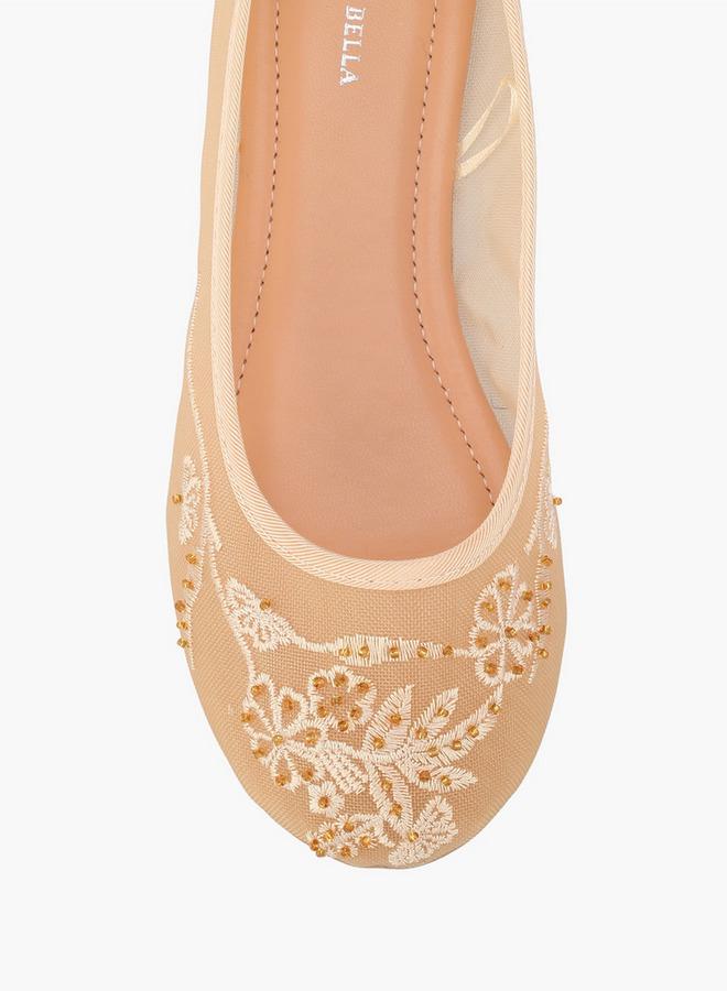 Flora Bella By Shoexpress Girls Slip-On Ballerina Shoes - Image 4