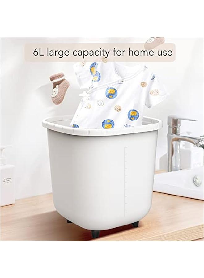 Portable Washing Machine, USB Powered Forward Reverse Rotation Mini Washer, Portable Single Tub for Underwear, Portable Washer Portable Bucket Washer for Camping, Travel, Apartment  - Image 3
