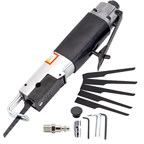 SDRTOP Air Reciprocating Saw Pneumatic body saws tool with 6pc 24T & 32T Blades Heavy Duty Hacksaw Cutter for Metal Sheet Cutting - Image 1
