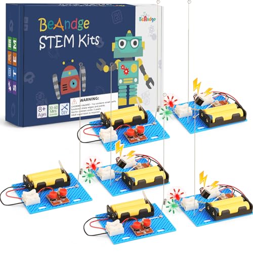 BeAndge 3 Set Telegraph STEM Kits Bulk Science Kits for Kids Age 812 Engineering STEM Building Toys for Boys Ages 813 Crafts for Boys Girls 810 Build A Coding Robot 1012 - Image 1