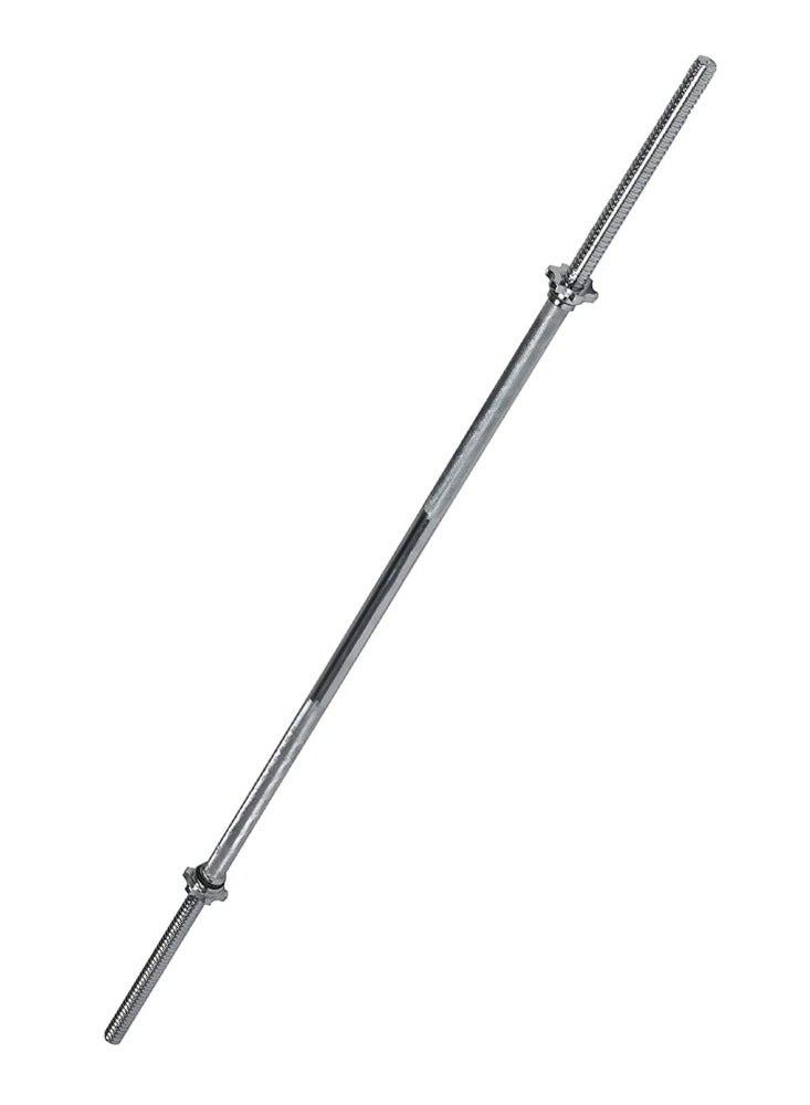 Spall Barbell Weight Bar Straight Threaded Design with Spinlock Nuts - Perfect for Weight Lifting 1-Inch Solid Steel - Image 2
