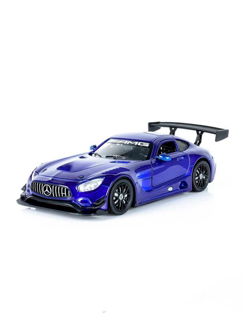MOTORMAX Mercedes-AMG GT3 Die-Cast Model Car 1:24 Scale | Officially Licensed Racing Car Collectible | Opening Doors, Detailed Interior & Free-Wheeling Die-Cast Toy - Image 2