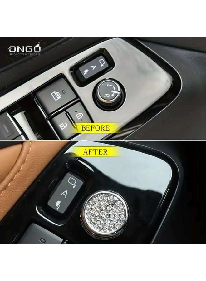 Golden Crystal Rearview Mirror Adjustment Knob For Toyota Car - Image 4