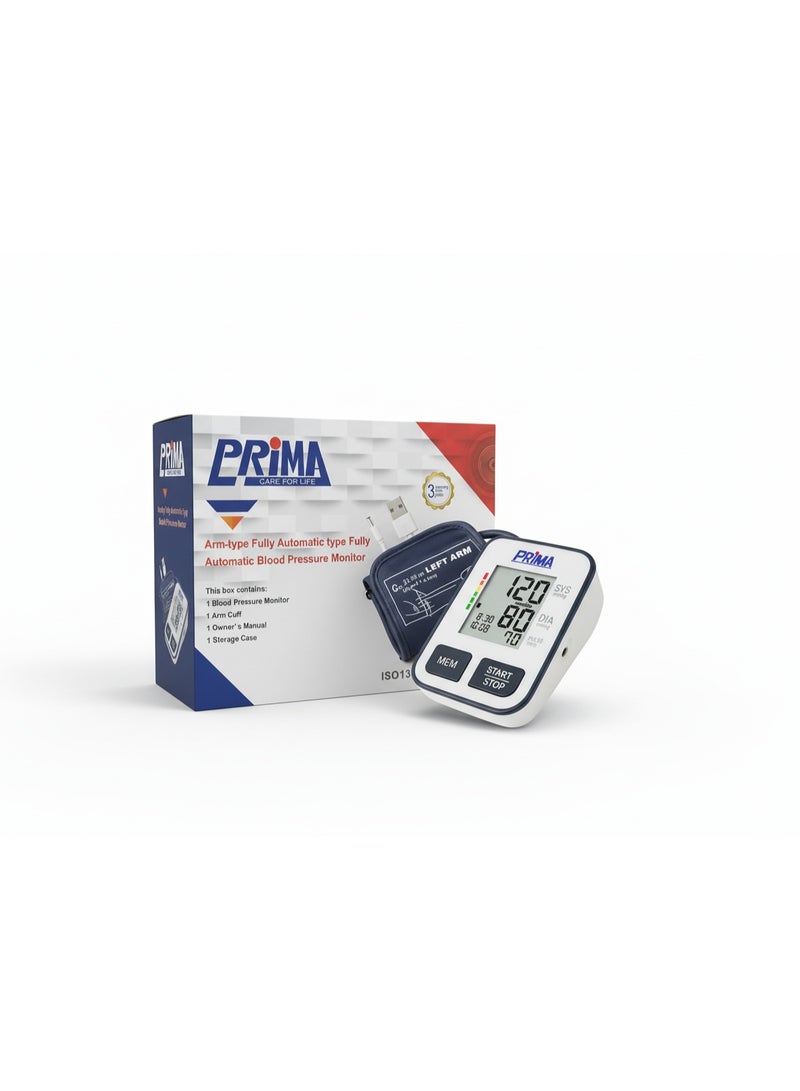 PRIMA The Prima arm blood pressure monitor is highly accurate and has a storage memory of 120 readings to easily monitor your health status at home on a daily basis. - Image 4