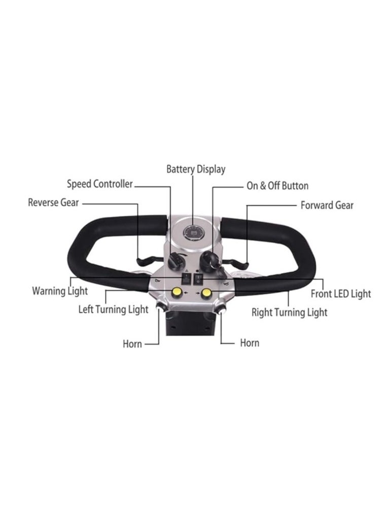 Cool Baby COOLBABY 4-Wheel Electric Scooter Portable Electric Wheelchair Adult Scooter  - Image 5