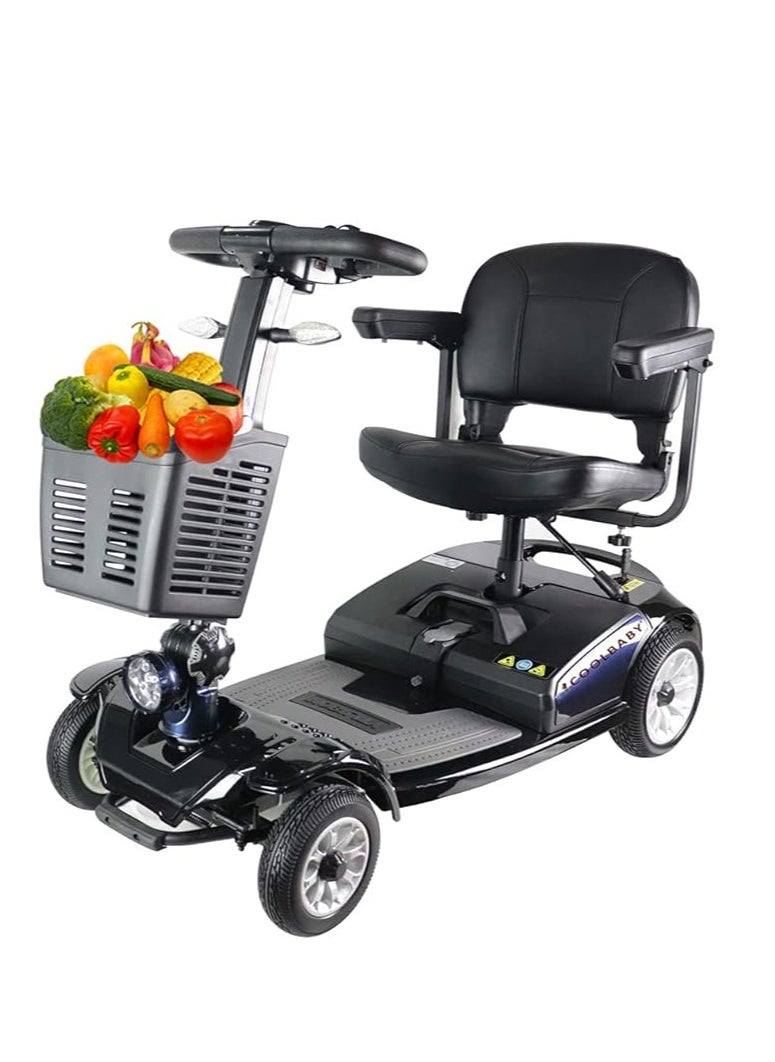 Cool Baby COOLBABY 4-Wheel Electric Scooter Portable Electric Wheelchair Adult Scooter  - Image 1