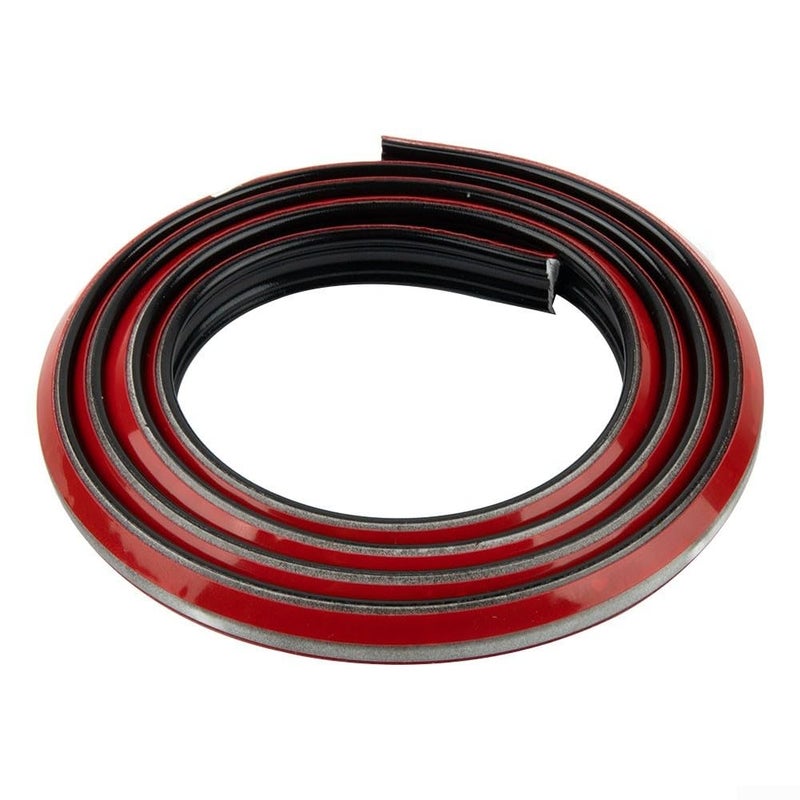 لوح القاعدة من PVC الأسود 12 مم × 9 مم طول 1 متر مقاوم للماء والزيت زاوية إطار الباب والجدار للديكور - Image 4
