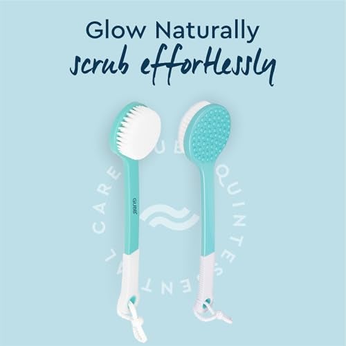 GUBB Bath Brush With Extended Handle - Dual Sided Exfoliating Brush for Cleansing, Gentle Exfoliation, and Invigorating Massage - Soft Nylon Bristles Ideal for Knees, Elbows, and Ankles - Spa-Quality Bathing Experience at Home - Image 5