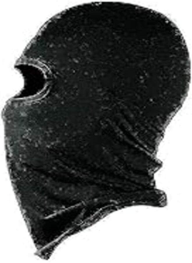 Generic Unisex Thermal Synthetic Silk Ultra Thin Ski Cs Face Mask Hood Helmet Protection Balaclava Hat Headwear GHG-0581- Black- Stretch - One Size 