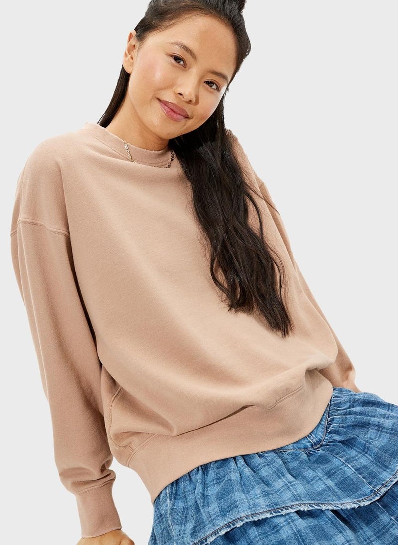 American Eagle - Crew Neck Oversized Sweatshirt - Image 1