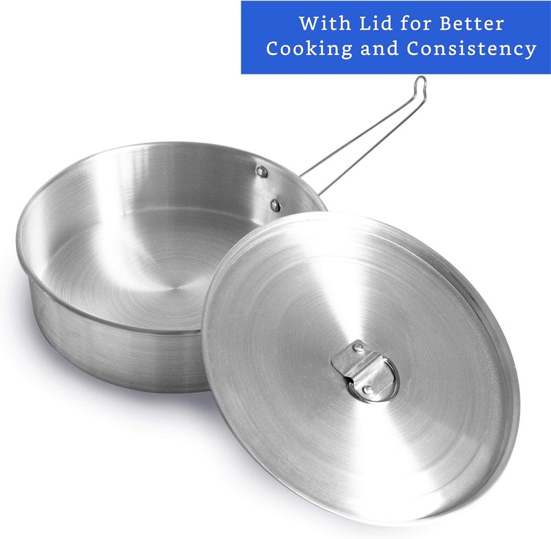 GLOBE ROCKET Flan Mold with Lid - Oversized XL (10.5 x 3.2 in) - Authentic Mexican Flan Pan - Flan Molds for Baking with Water Bath - Molde para Flan - Flaneras Moldes con Tapa Baño Maria - Image 3