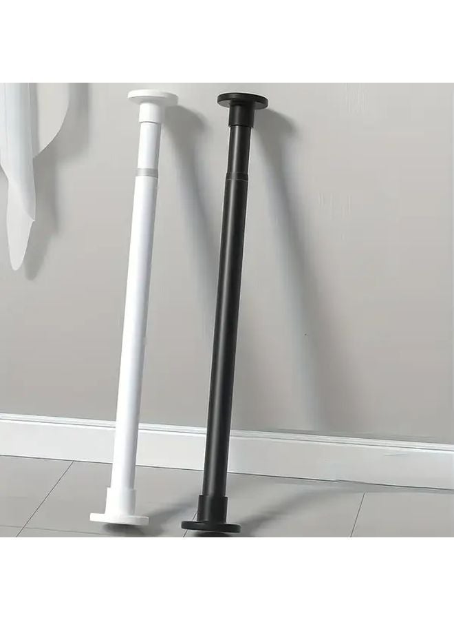 Adjustable Grey Telescopic Rod 35 43 To 62 99 Inch No Drill Tension Shower Curtain Window Wardrobe - Image 1
