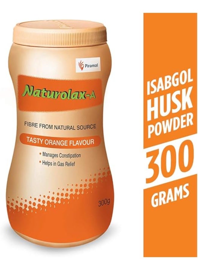 مسحوق قشر إيزابغول من ناتورلاكس - برتقال 300 غرام - Image 1