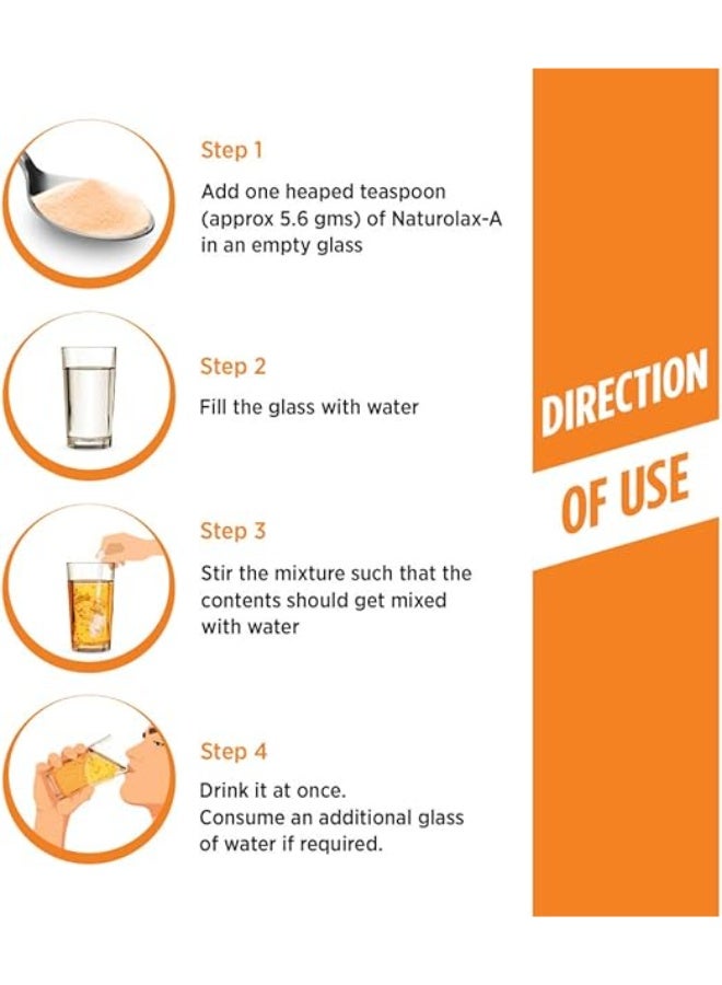 مسحوق قشر إيزابغول من ناتورلاكس - برتقال 300 غرام - Image 2