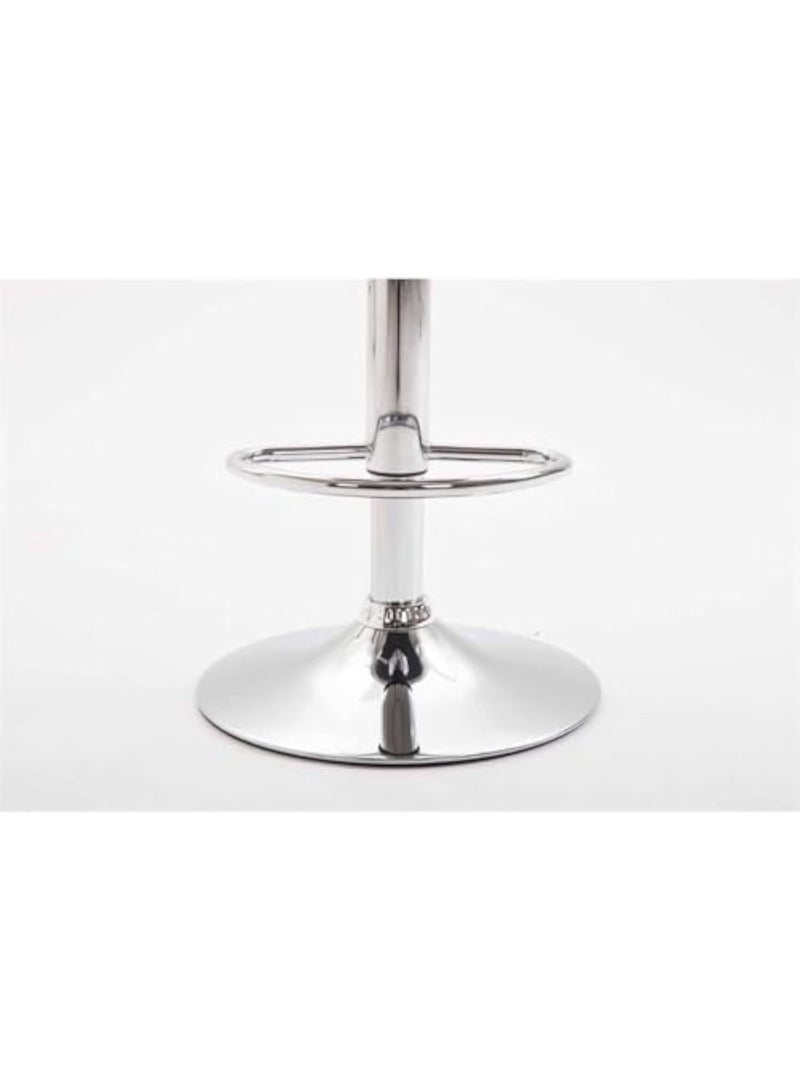 ميبل لديكور المنزل Maple Home Decoration Swivel High Chair Bar Stool Adjustable Up Down Stainless Steel Base Office Restaurant Furniture (White 2 Pcs)  - Image 3