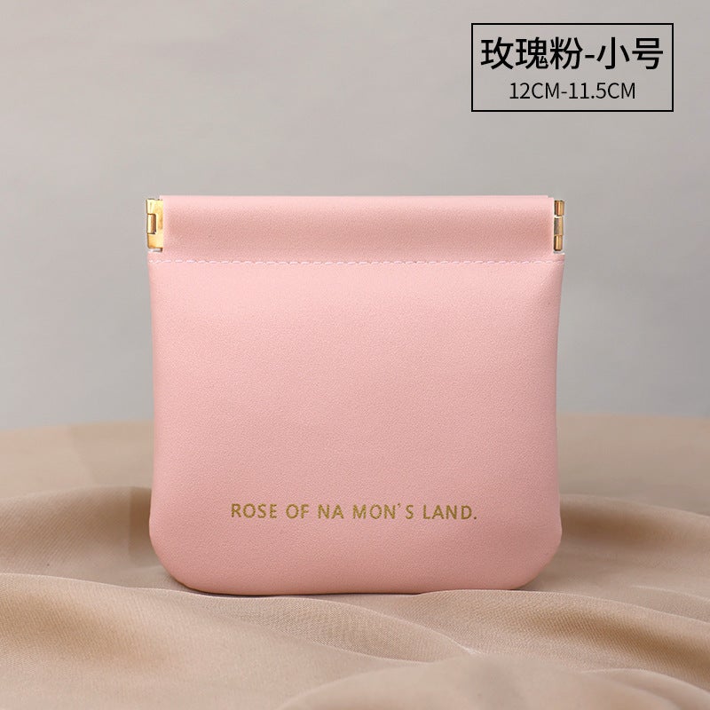 Shrapnel Cosmetic Bag Automatic Closing Storage Bag Cable Earphone Data Cable Protective Case Portable Mini Coin Purse - Image 1