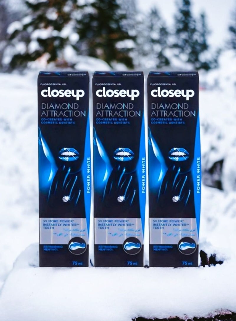 كلوس أب معجون أسنان Closeup حماية كاملة  تبيض وتنظيف عميق 75مل 2+1