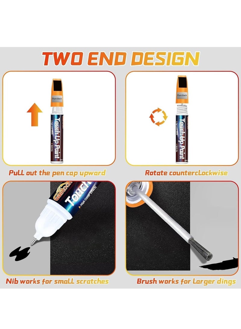 LIMOS Touch Up Paint for Cars, Black Car Paint Scratch Repair, Two-In-One Car Touch Up Paint Fill Paint Pen, Quick & Easy Solution to Repair Minor Automotive Scratches 0.8 fl oz - Image 2