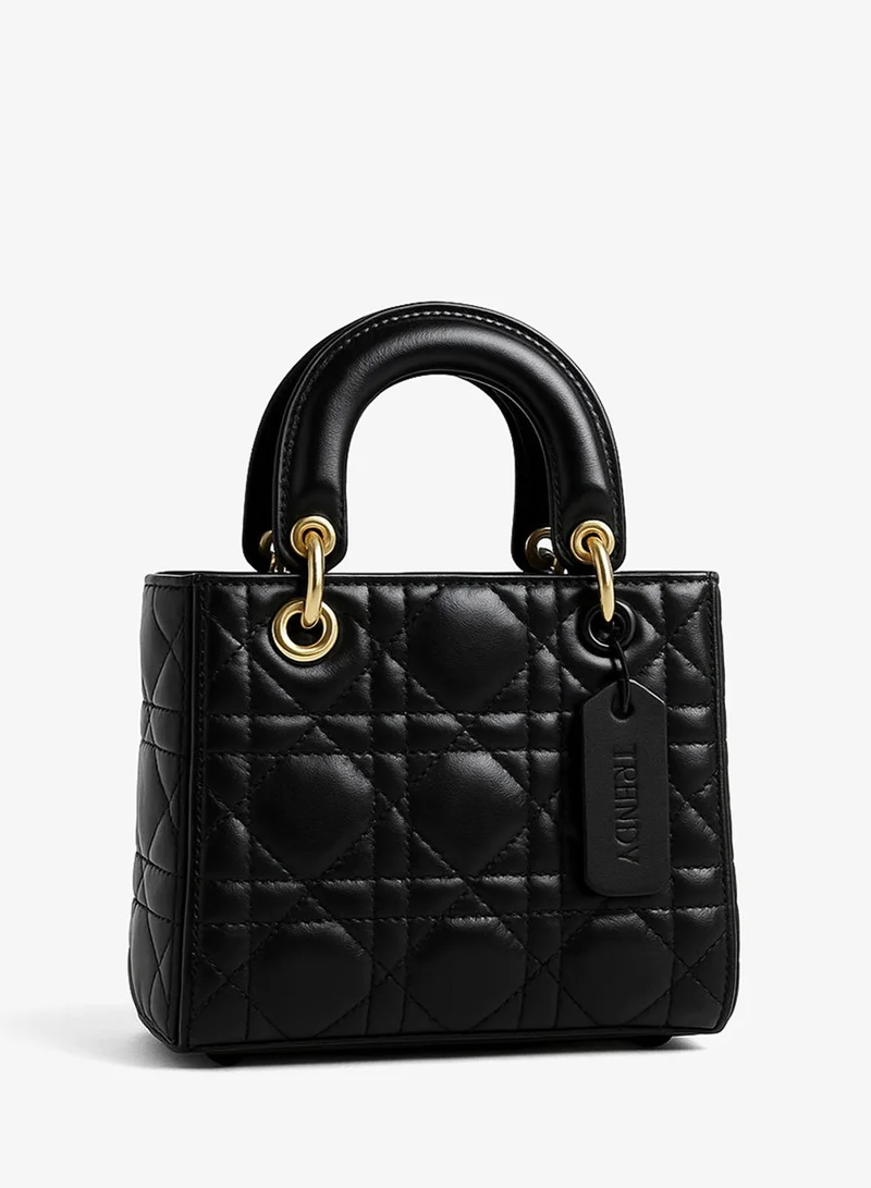 2TRENDY black leather bag