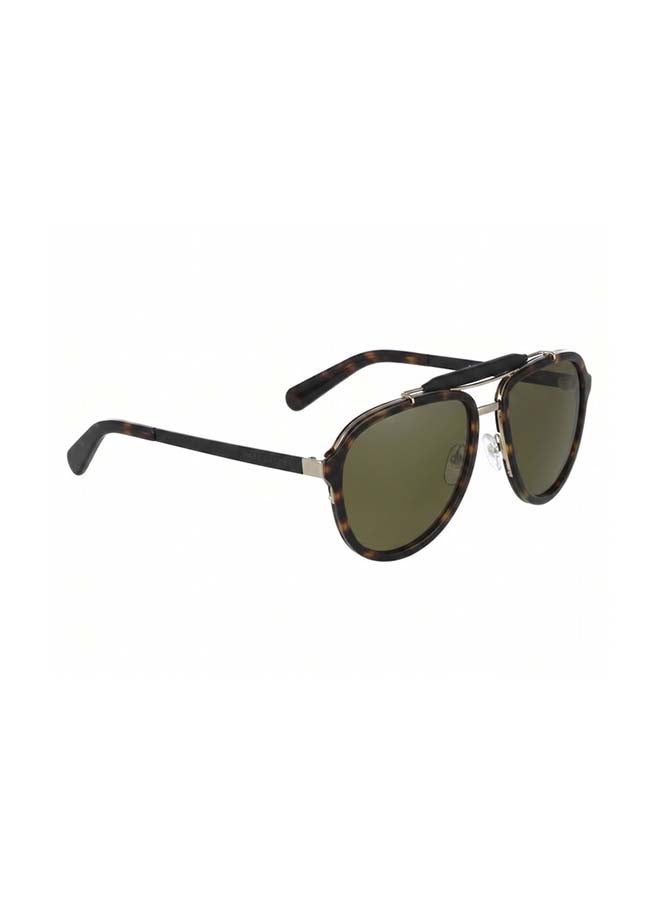 مارك جاكوبس نظارات شمسية MJ 592/S 53XDJ 57mm للرجال - إطار بني داكن مع ذهبي وعدسات خضراء - Image 2