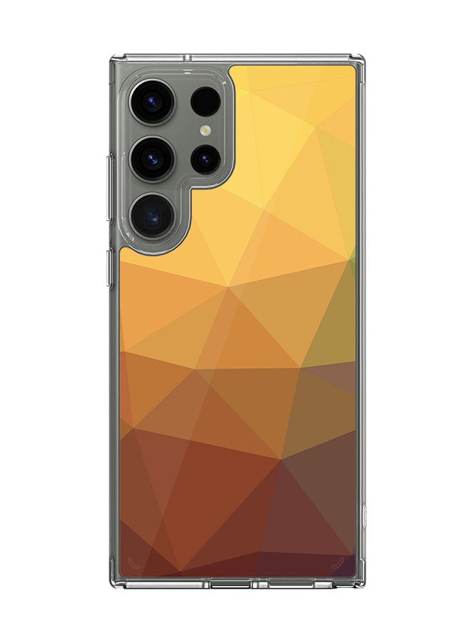 Stylizedd Classic Clear Case for Samsung Galaxy S24 Ultra , Hybrid Soft Case Flexible Edges TPU PC Gel Thin Transparent Cover - Golden Nugget Full Print - Image 1