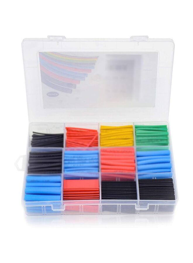 Heat Shrink Tubing,Electrical Wire Cable Wrap Assortment Electric Insulation Heat Shrink Tube Kit with Box (Size : 560PCS) - Image 1